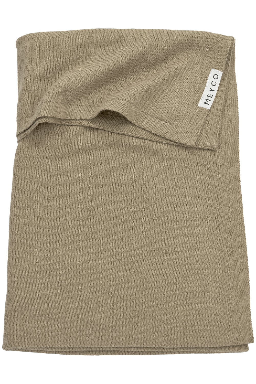 Wiegdeken Knit Basic - Taupe - 75x100cm