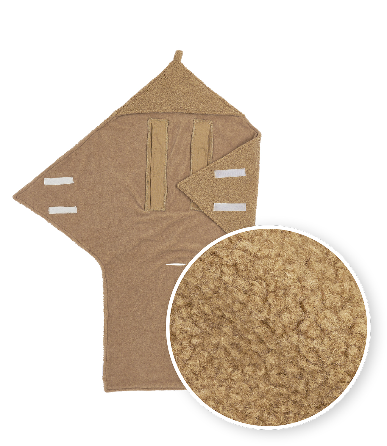 Wrap blanket Bouclé - toffee