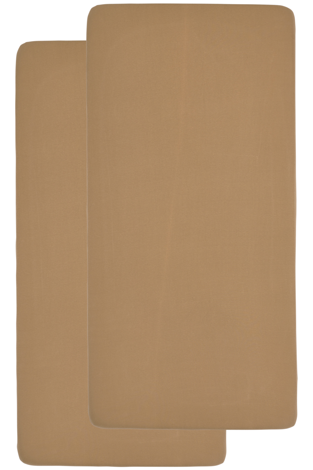 Jersey Hoeslaken Ledikant 2-pack - Toffee - 60x120cm