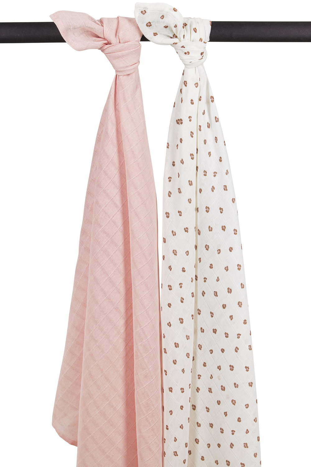 Swaddle 2-pack hydrofiel Mini Panther - soft pink - 120x120cm