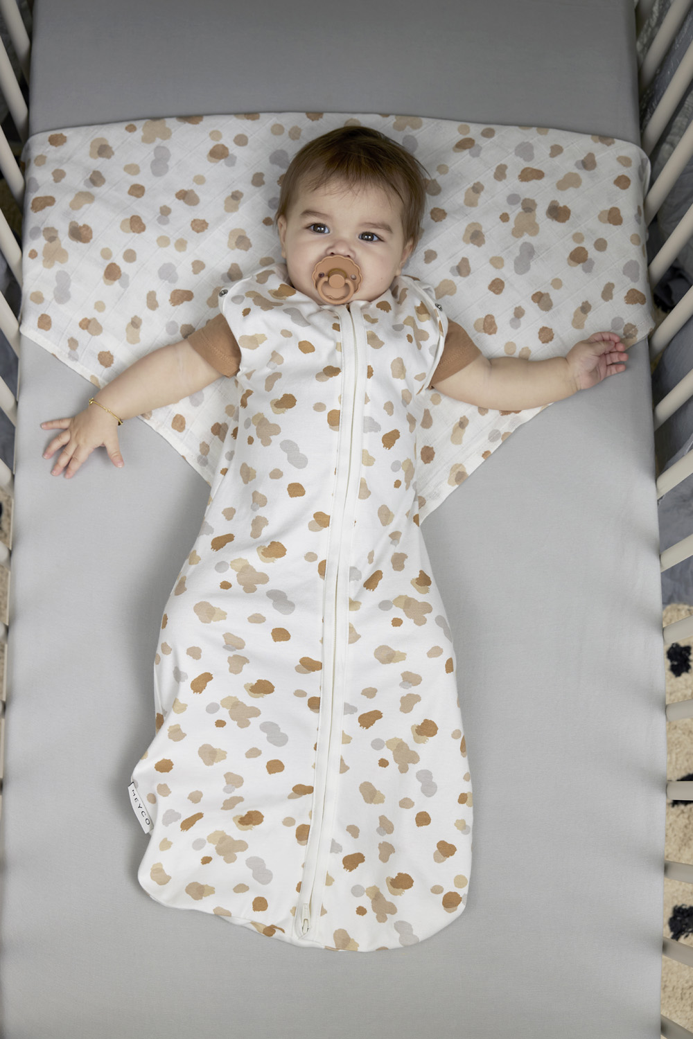 Spannbettlaken Kinderbett jersey Uni - light grey - 70x140cm