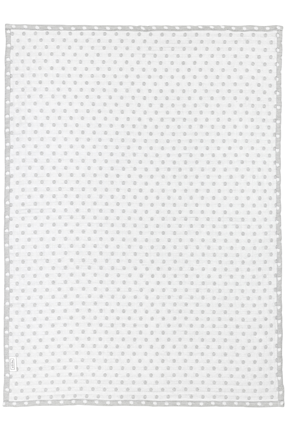 Wiegdeken Little Dots - grey - 75x100cm