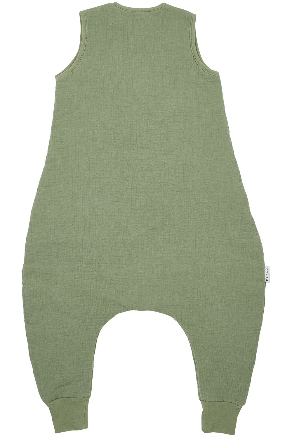 Baby winter Schlafoverall Jumper pre-washed musselin Uni - olive green - 92cm - 2.0 TOG