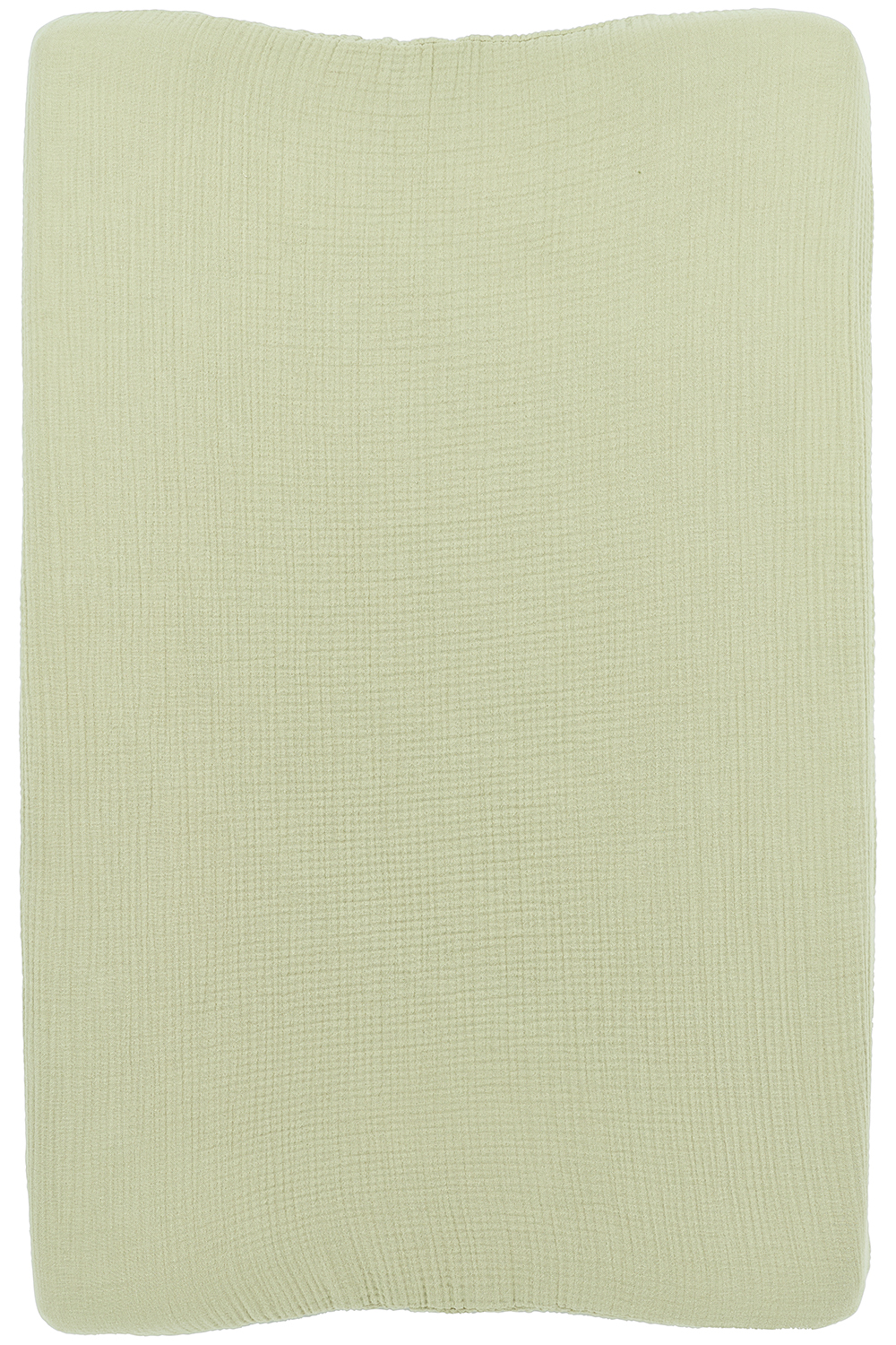 Aankleedkussenhoes pre-washed hydrofiel Uni - soft olive - 50x70cm