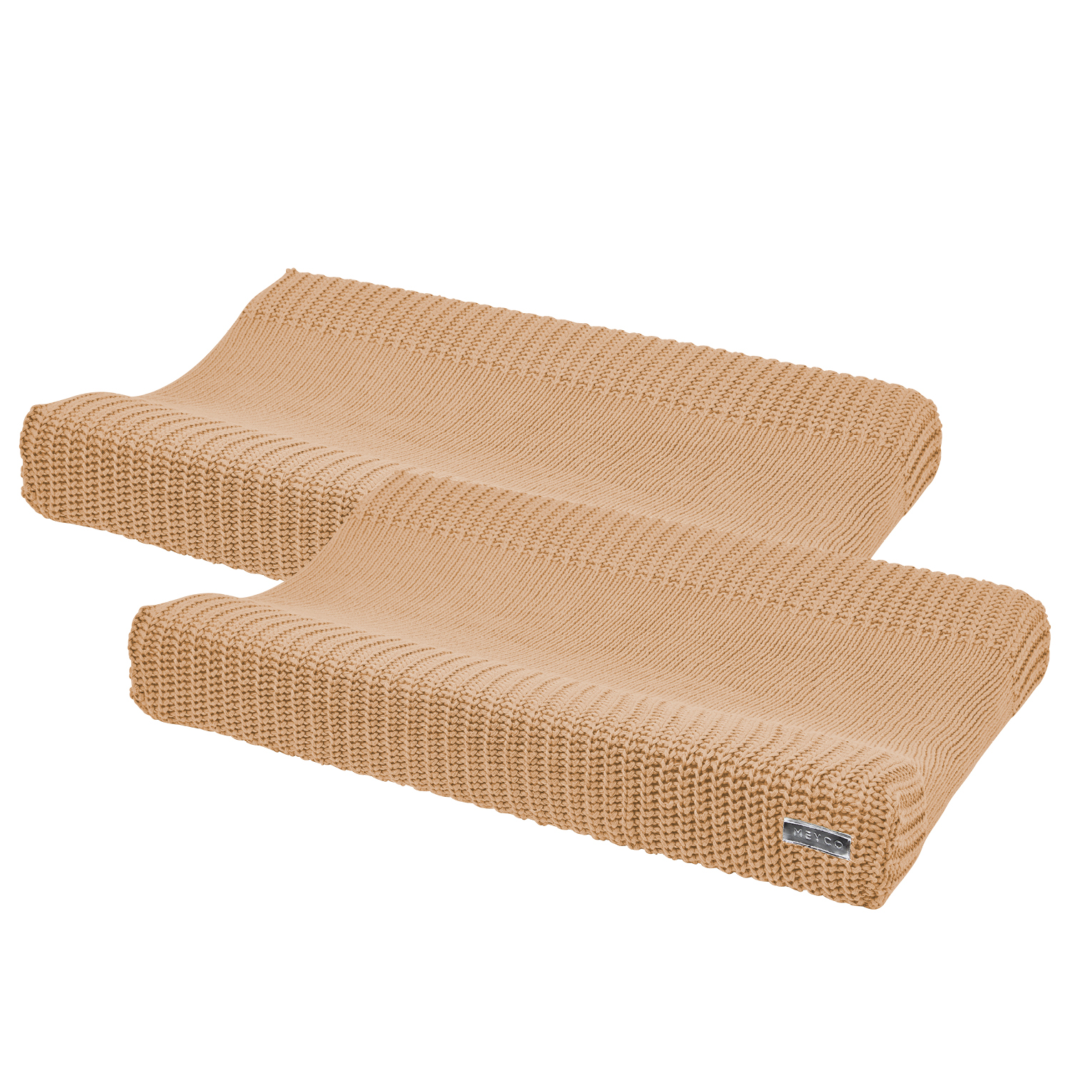 Aankleedkussenhoes 2-pack Herringbone - warm sand - 50x70cm