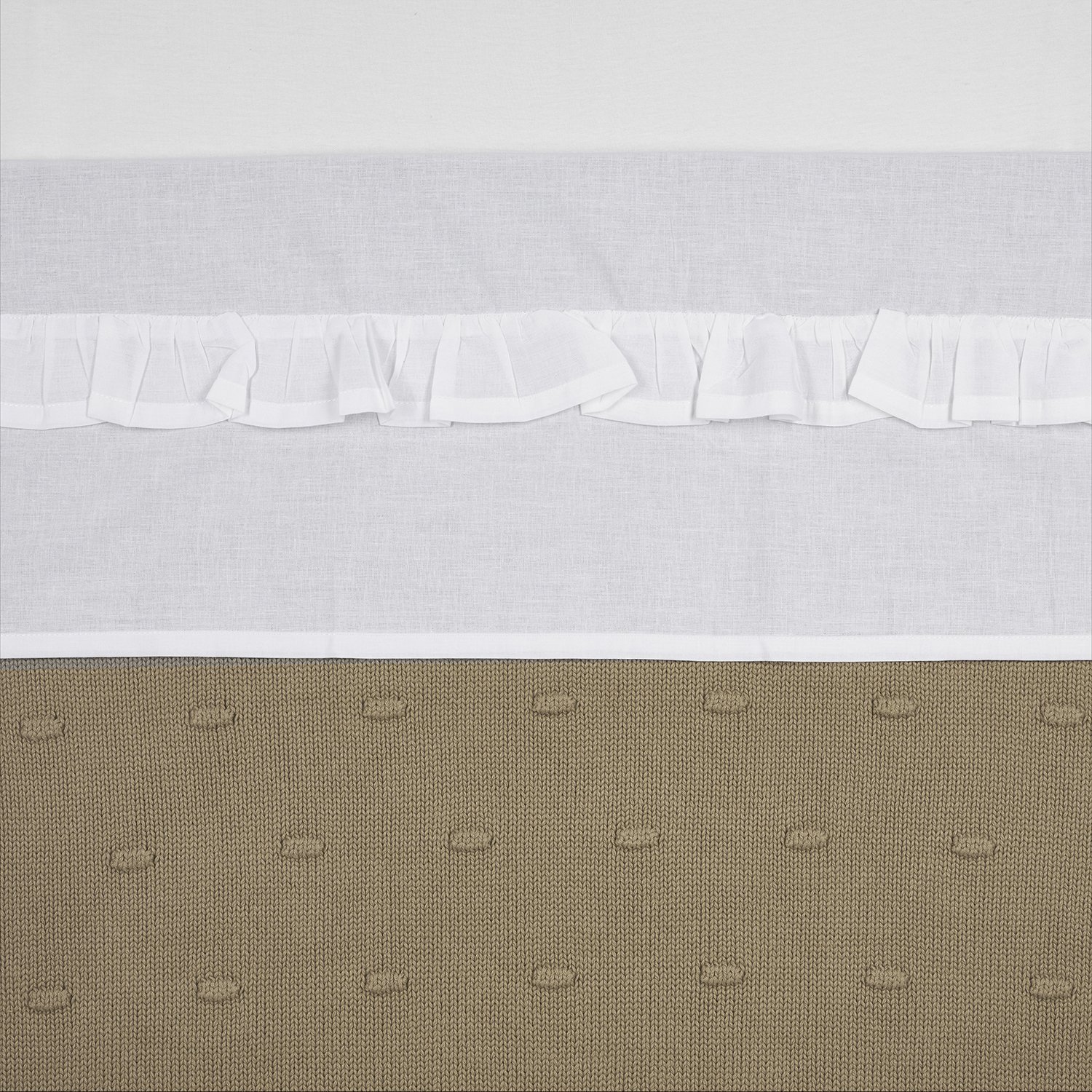 Kinderbettlaken Ruffle - white - 100x150cm