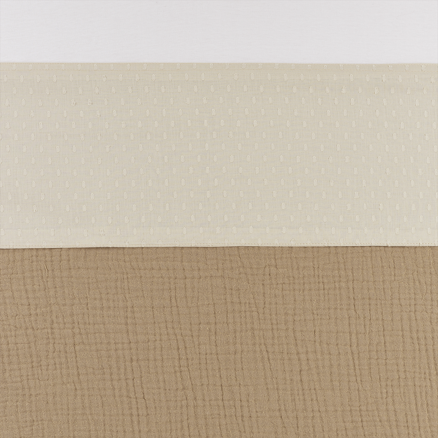 Ledikant laken Plume - soft sand - 100x150cm
