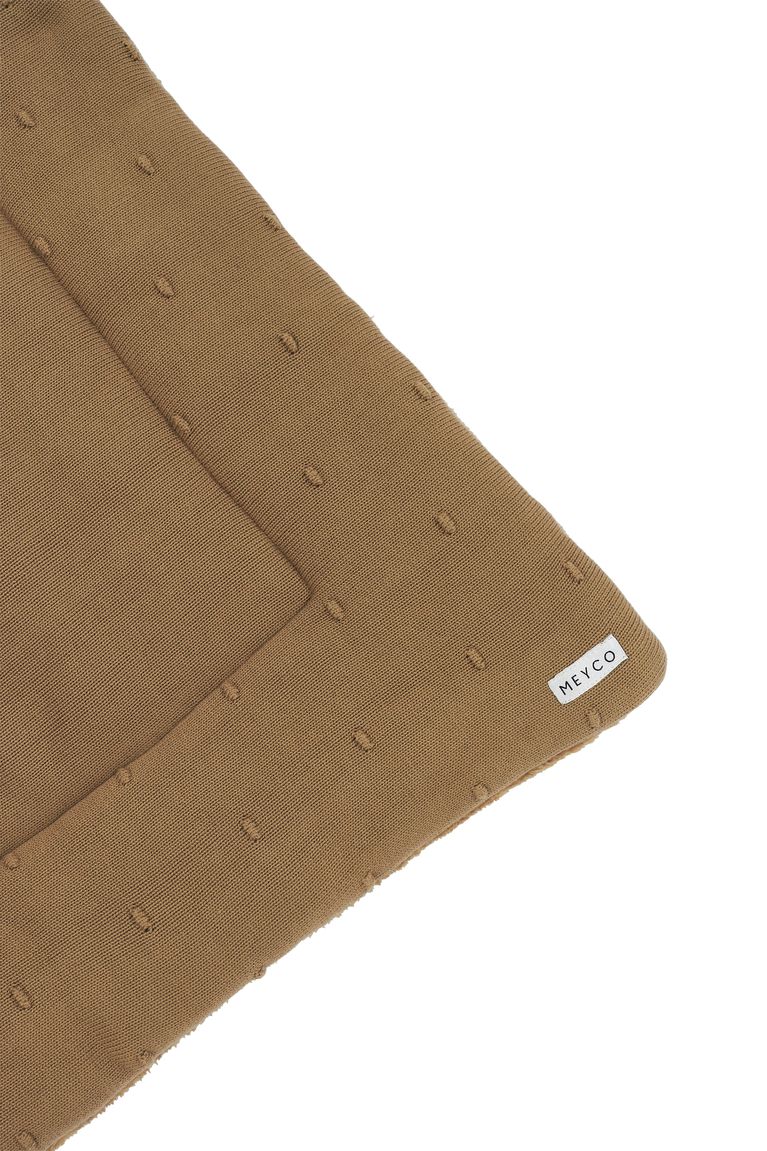 Boxkleed Mini Knots teddy - toffee - 77x97cm