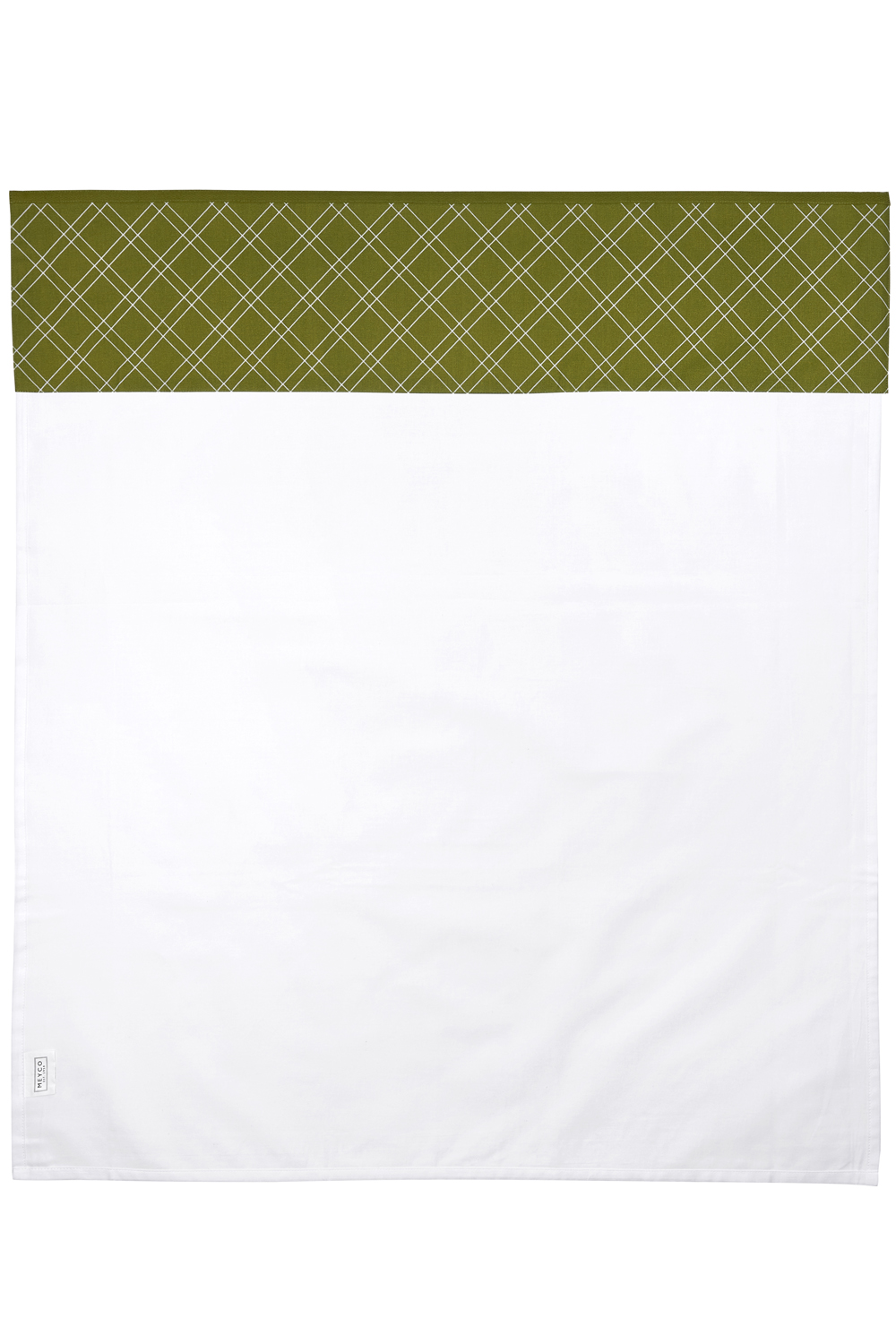 Ledikant laken Double Diamond - avocado - 100x150cm