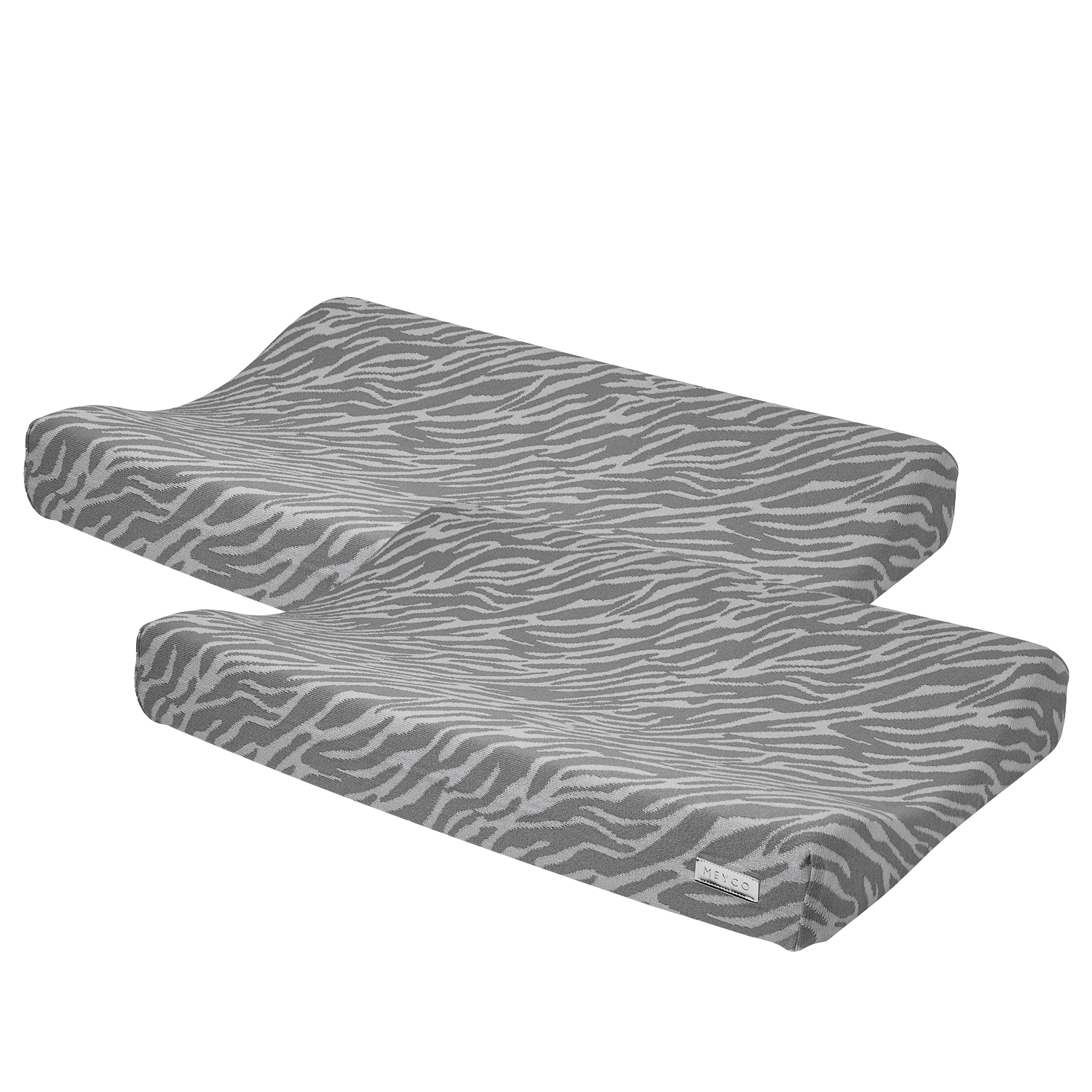 Changing mat cover 2-pack Zebra - grey - 50x70cm