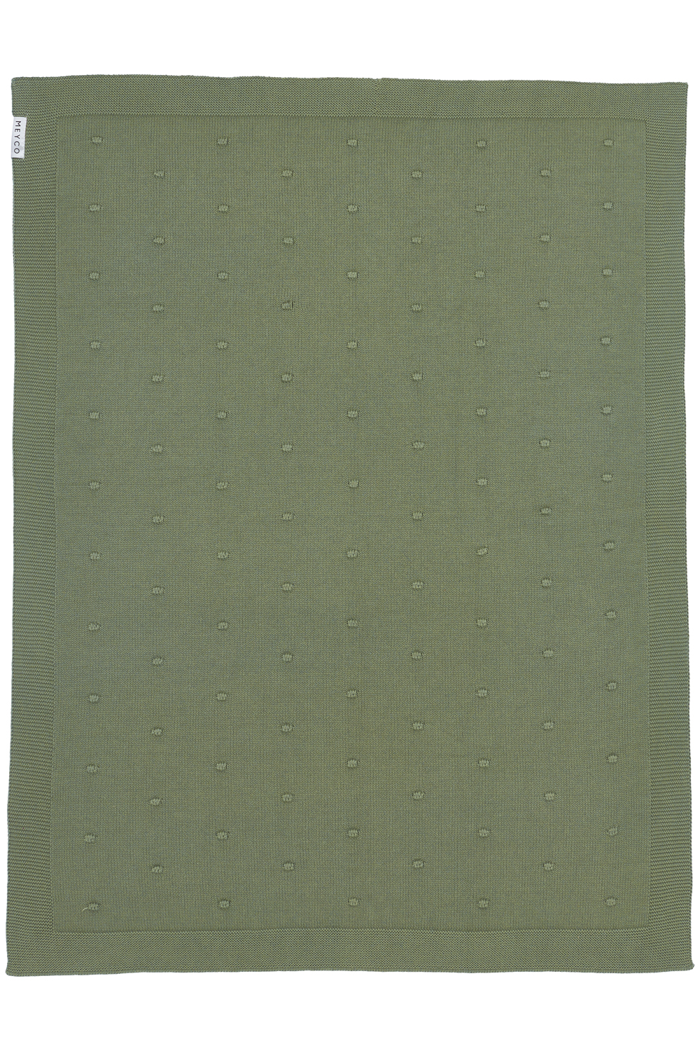 Babydecke Mini Knots - forest green - 75x100cm