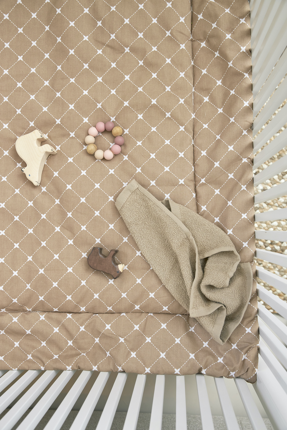 Boxkleed - taupe - 80x100cm