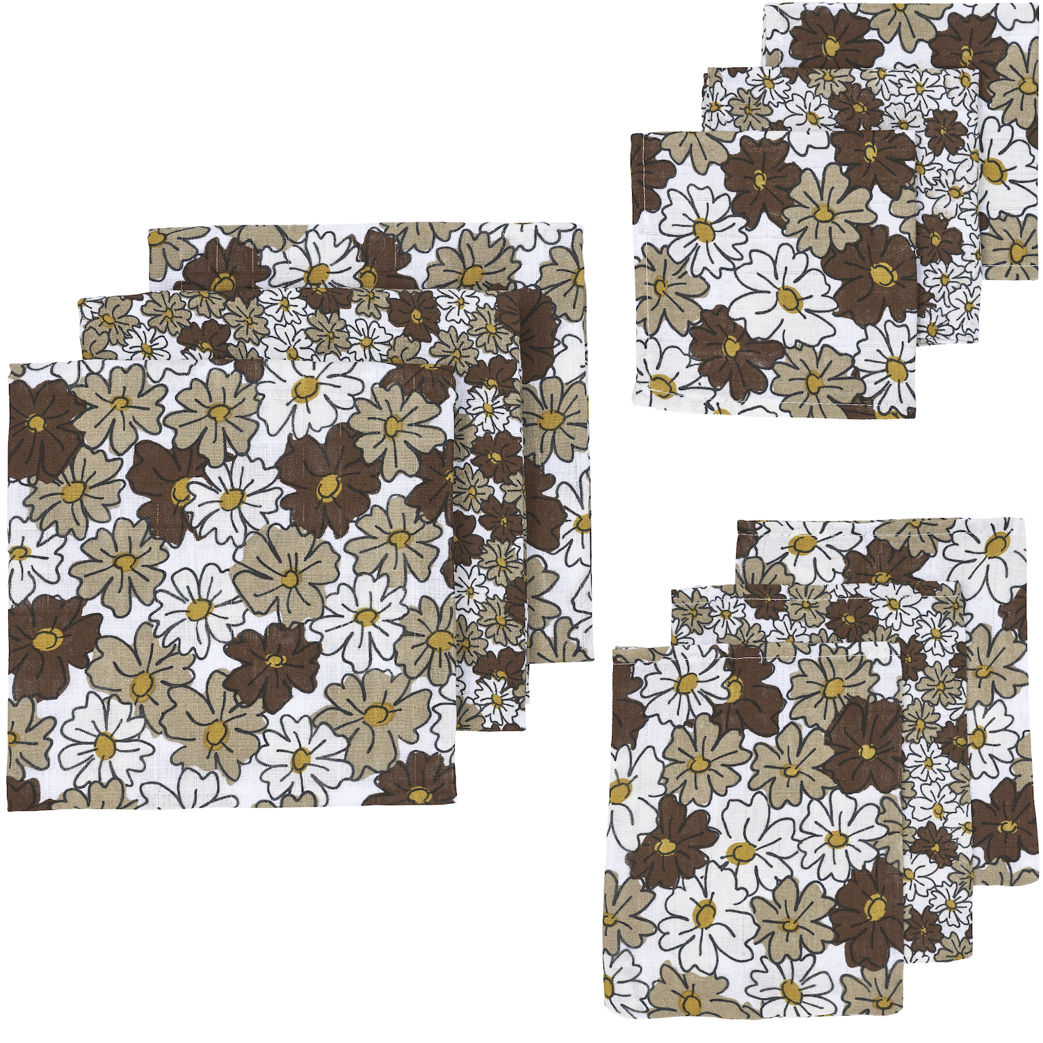 Hydrofiel starterset 9-delig Vintage Flower - Taupe