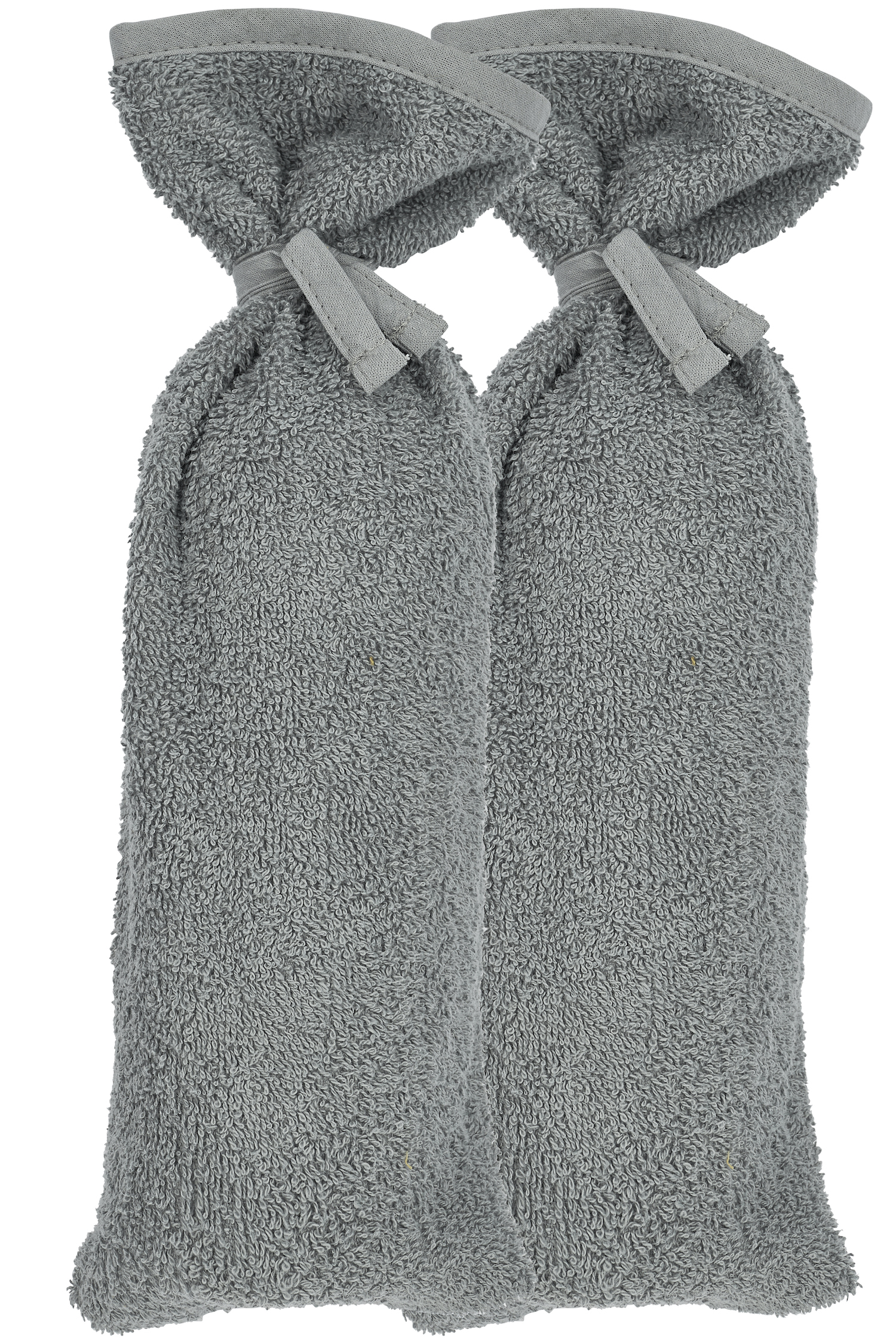 Hot Water Bottle Cover Basic Terry 2-pack - Grey - 13xh35cm