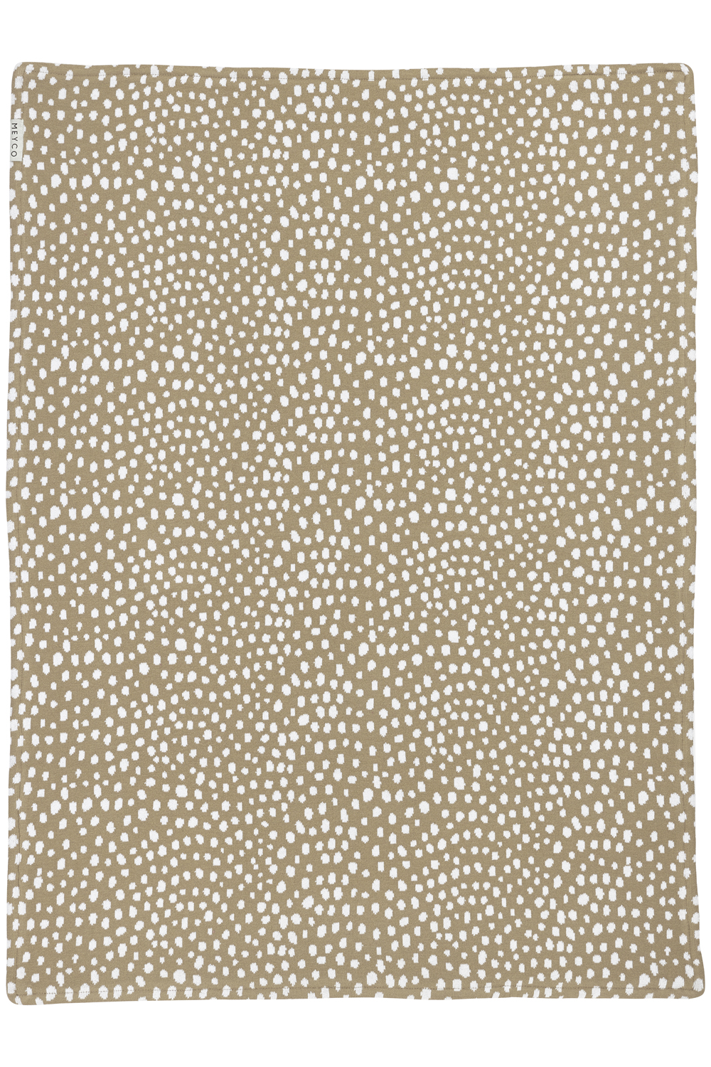 Ledikant deken Cheetah velvet - taupe - 100x150cm