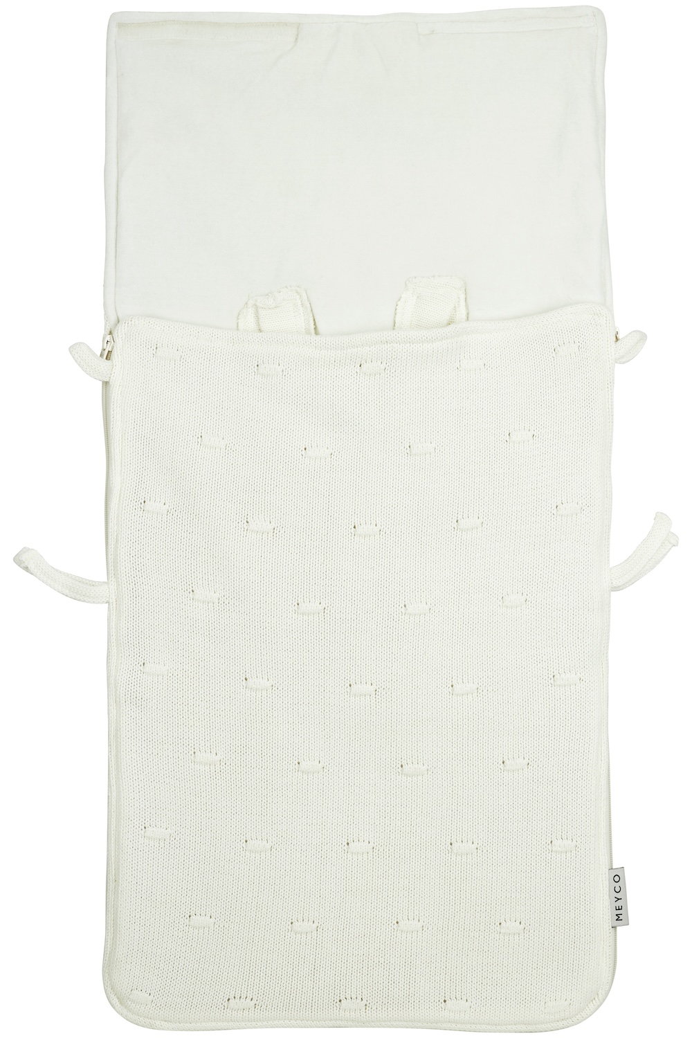 Footmuff Knots - offwhite - 40x82cm