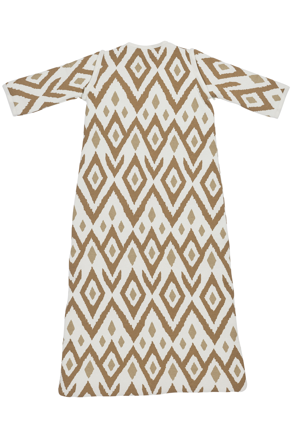 Baby slaapzak met afritsbare mouwen Ikat - sand - 110cm