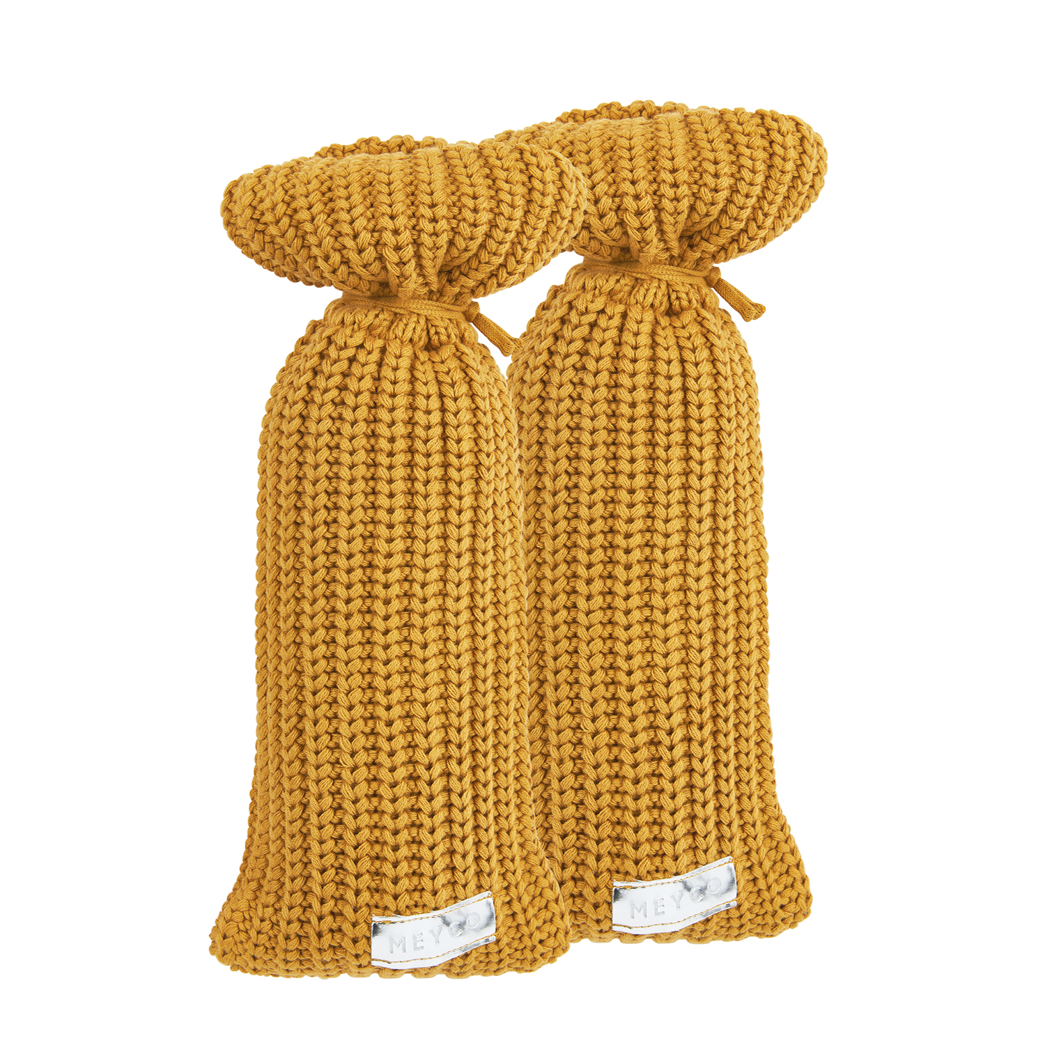 Hot water bottle cover 2-pack Herringbone - honey gold