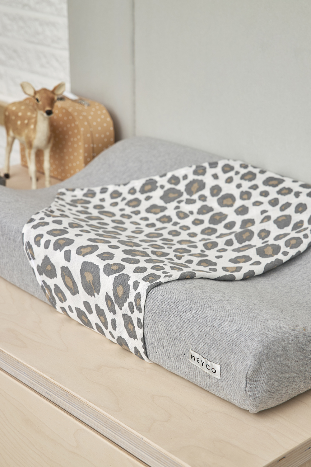Muslin squares 3-pack Panther - neutral/grey - 70x70cm