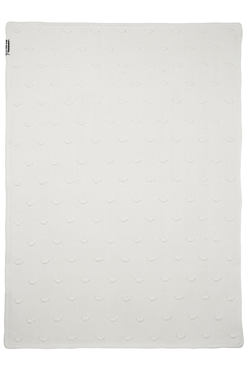 Wiegdeken Knots velvet - offwhite - 75x100cm