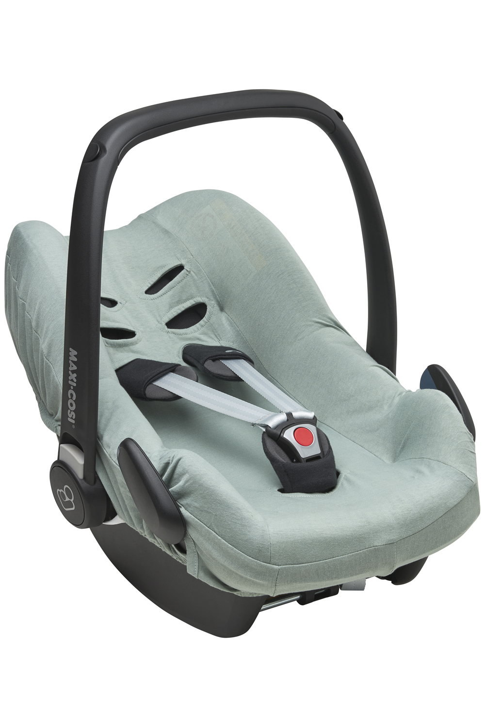 Kindersitzbezug Uni - stone green - Gruppe 0+