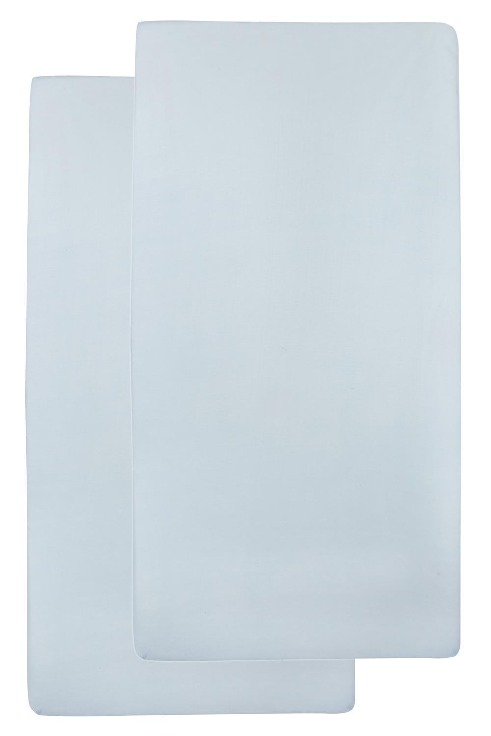 Fitted sheet crib 2-pack jersey Uni - light blue - 40x80/90cm