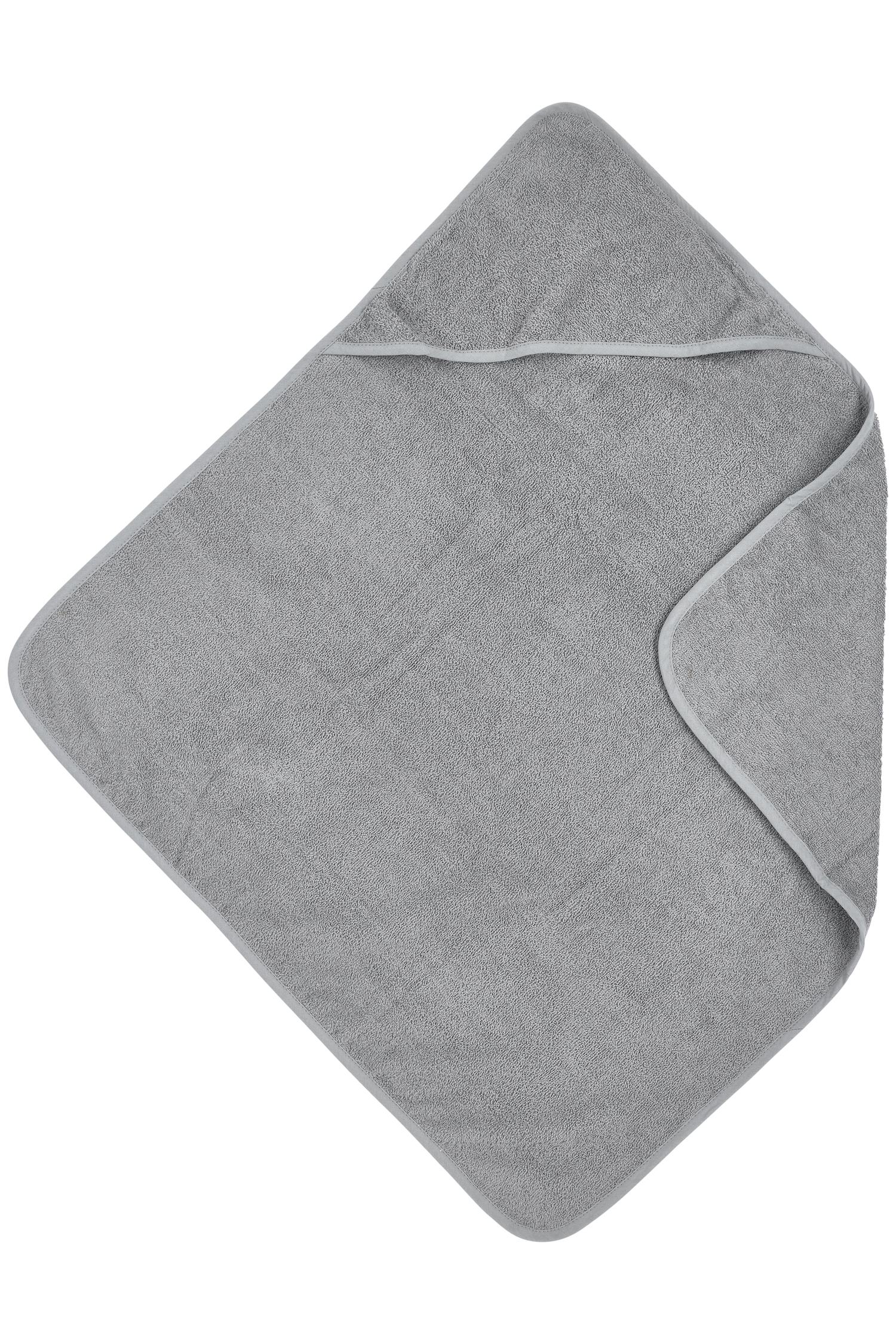 Kapuzentuch frottee Uni - grey - 75x75cm