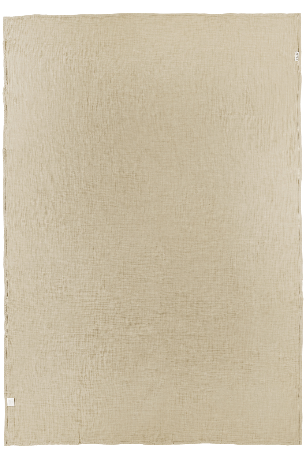 Beach towel pre-washed muslin Uni - sand - 140x200cm