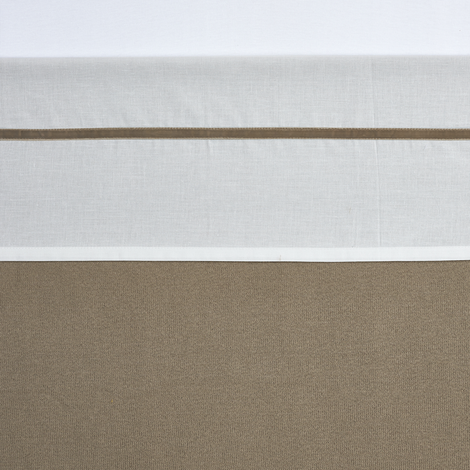 Bettlaken Wiege Biese velvet - taupe - 75x100cm