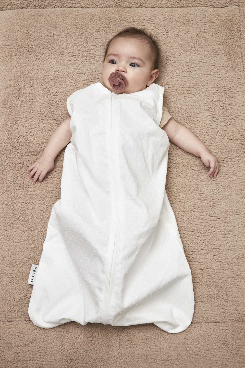 Baby zomerslaapzak Plume - offwhite - 90cm - 0.5 TOG