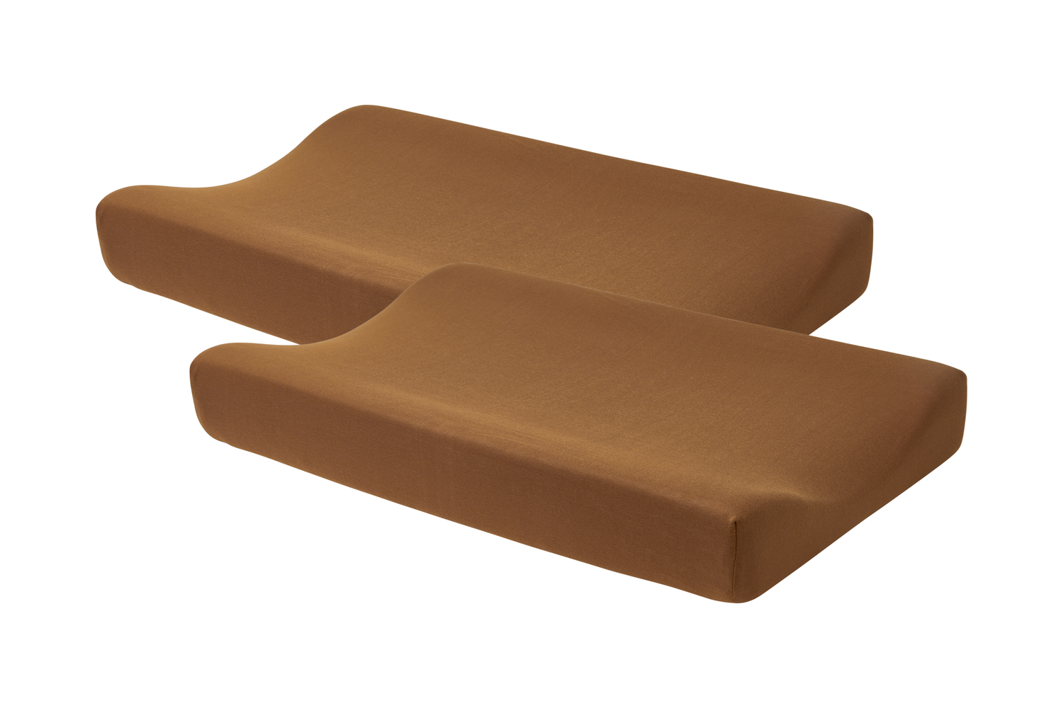 Aankleedkussenhoes 2-pack Uni - camel - 50x70cm