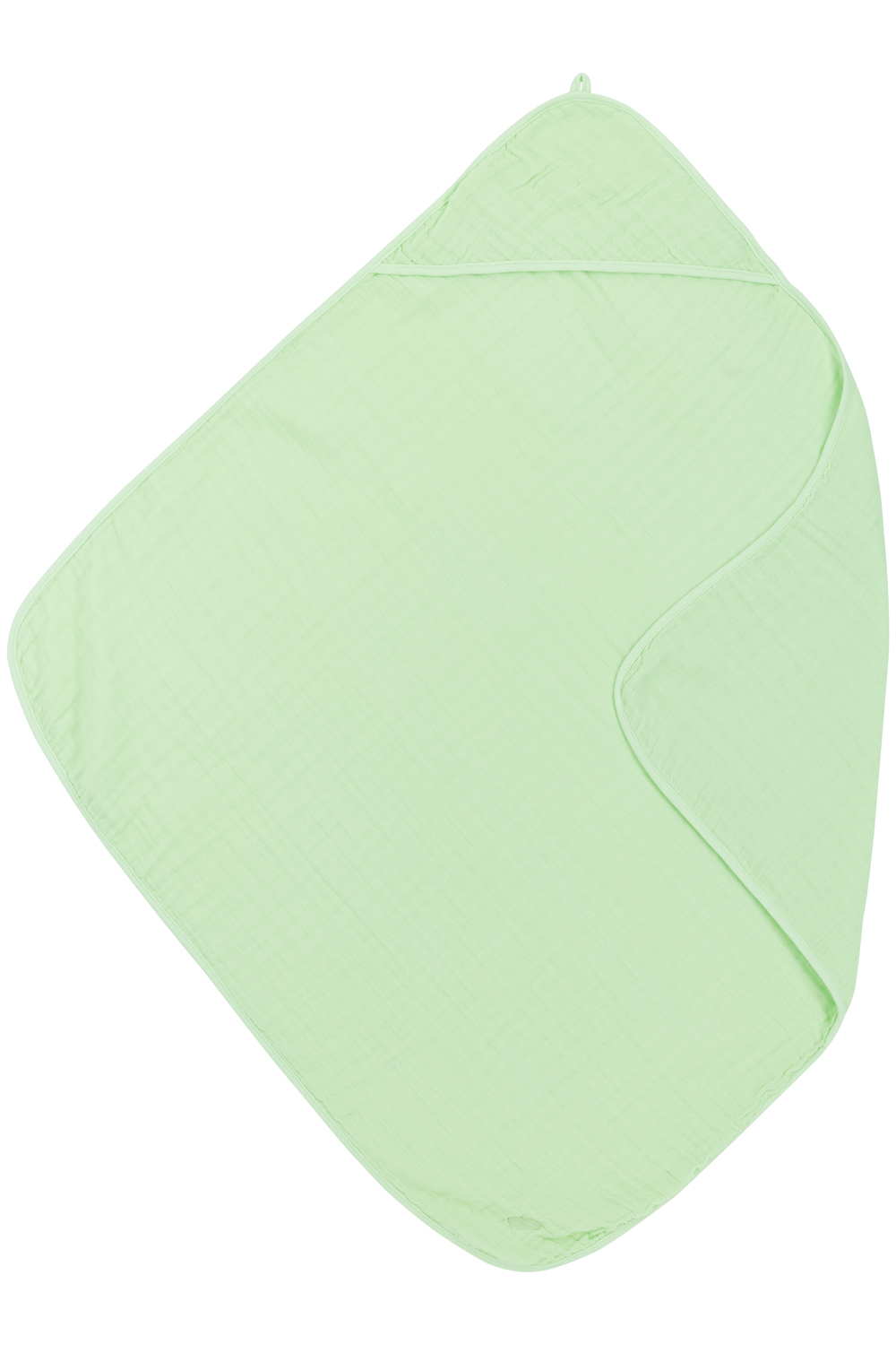 Bathcape pre-washed muslin Uni - soft mint - 80x80cm