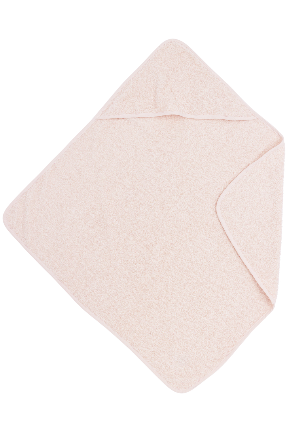 Badcape badstof Uni - soft pink - 75x75cm