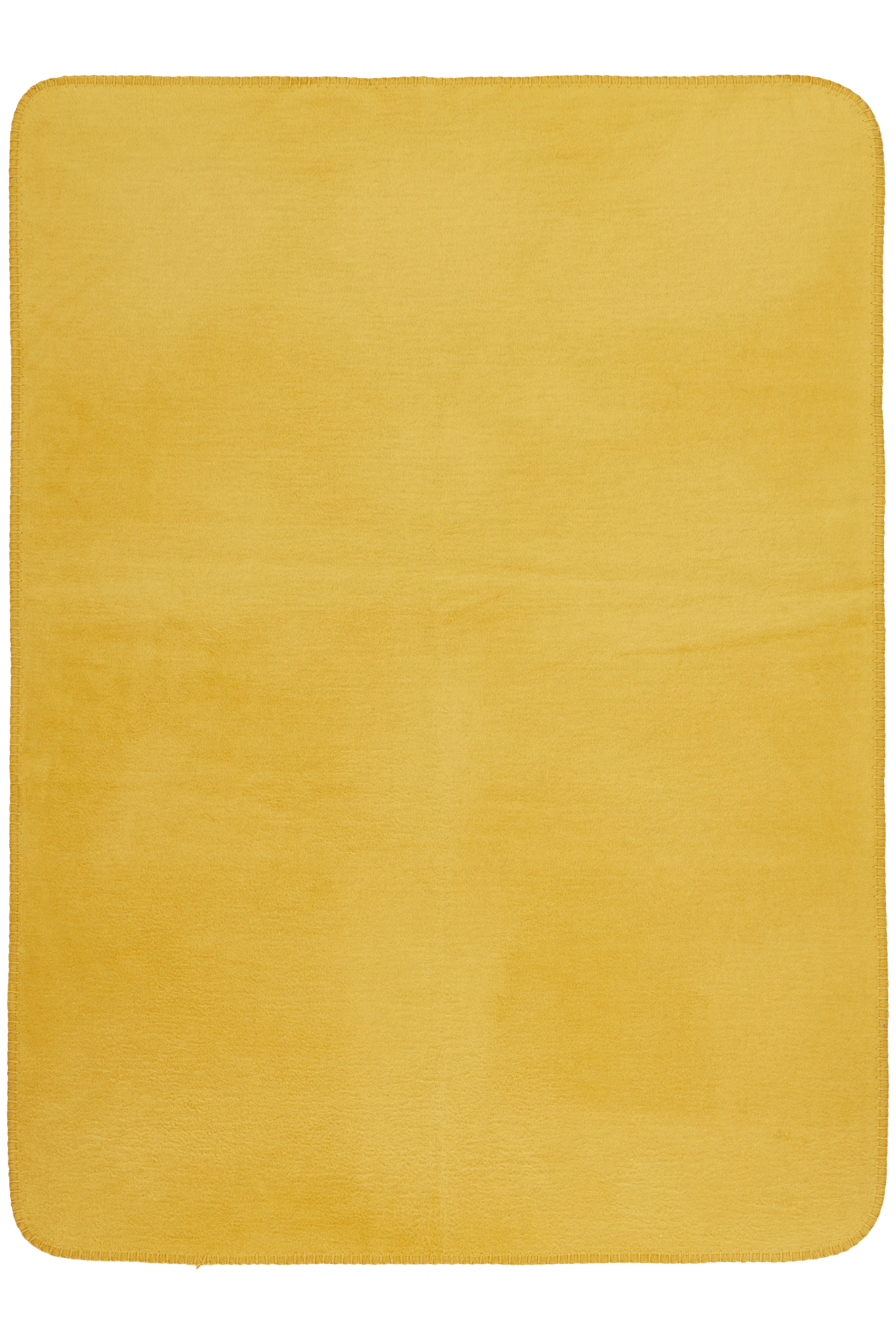 Ledikant deken Double Face - honey gold/grey melange - 100x150cm