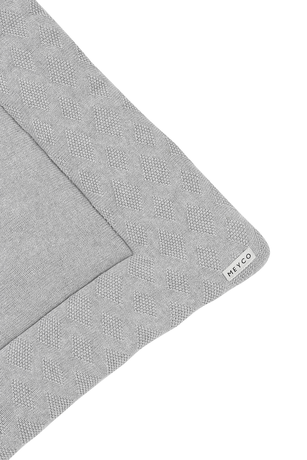 Boxkleed biologisch - grey melange - 77x97cm