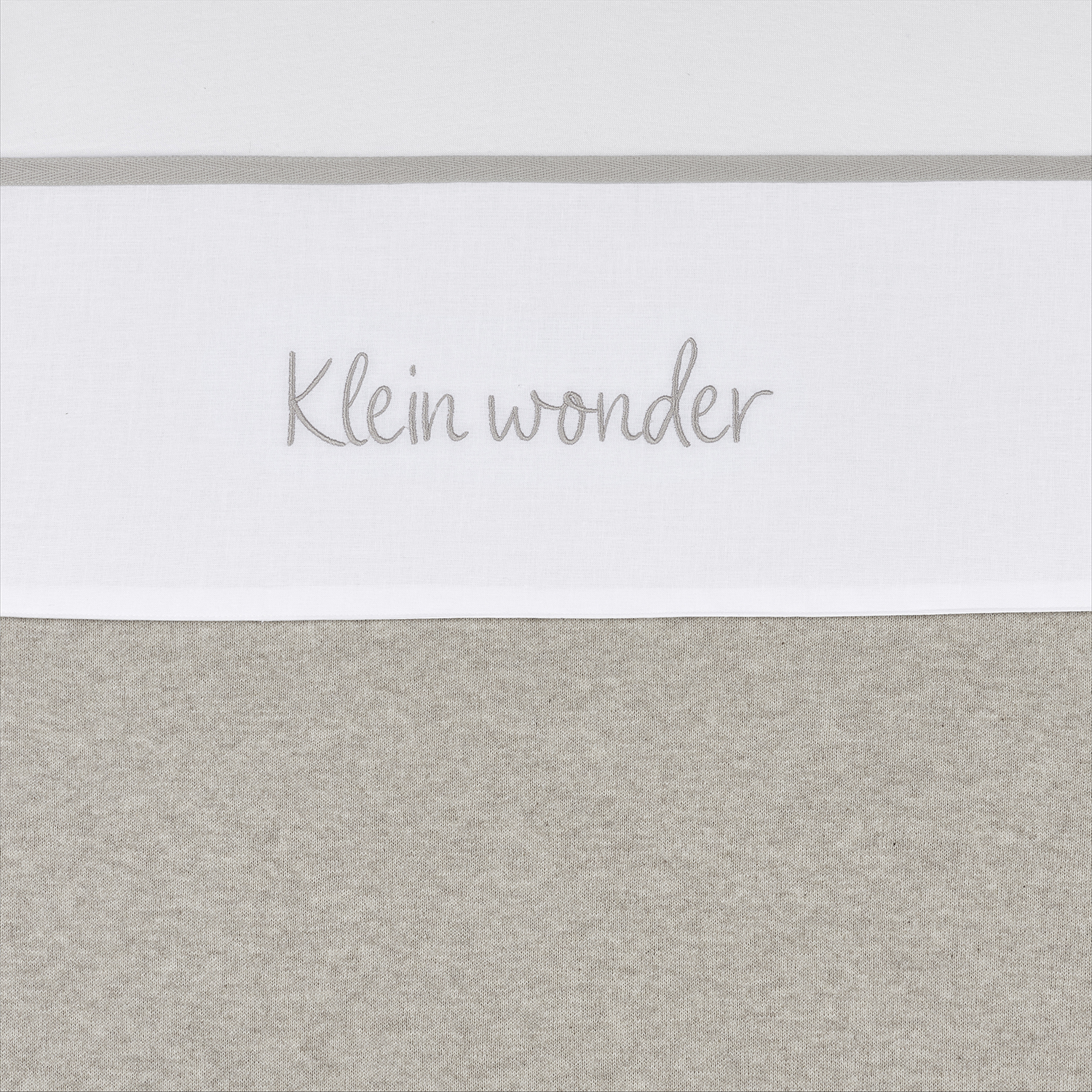 Wieglaken Klein Wonder - greige - 75x100cm