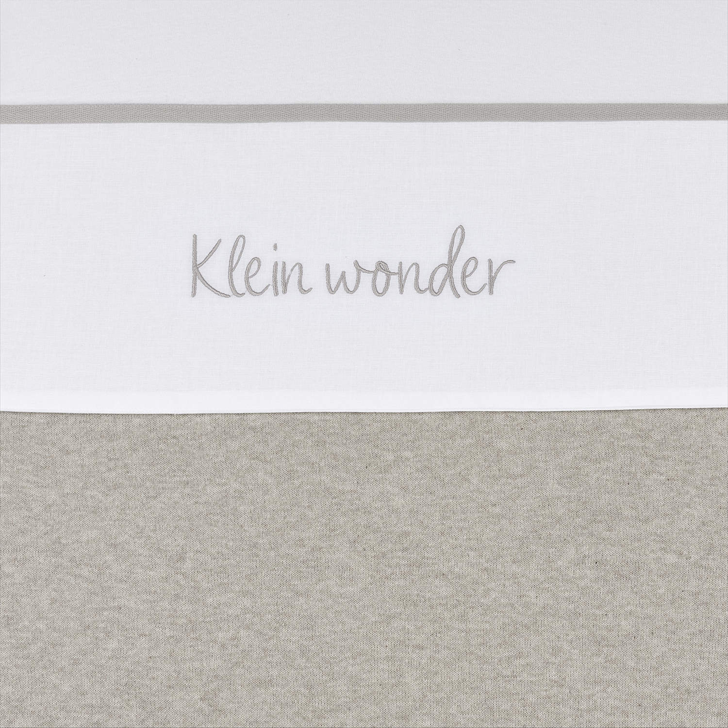 Bettlaken Wiege Klein Wonder - greige - 75x100cm