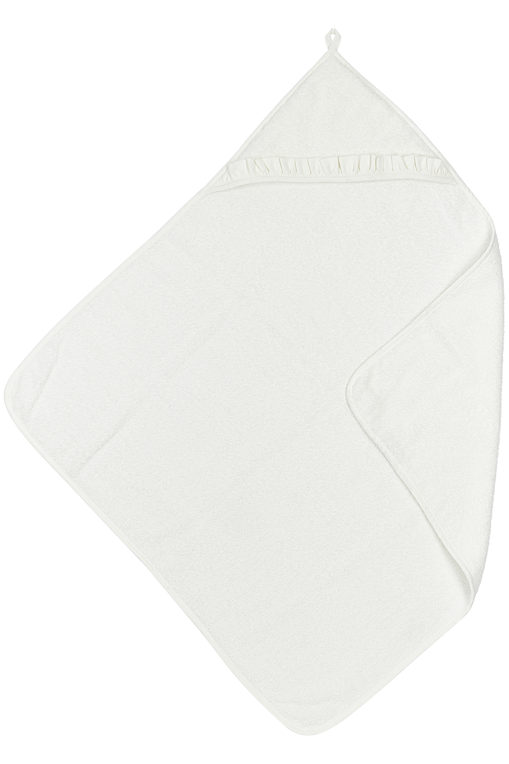 Bathcape terry Ruffle - offwhite - 80x80cm