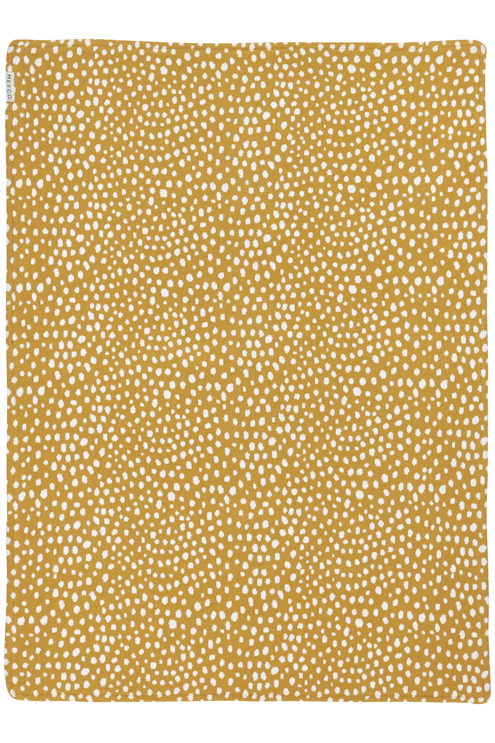 Wiegdeken Cheetah velvet - honey gold - 75x100cm