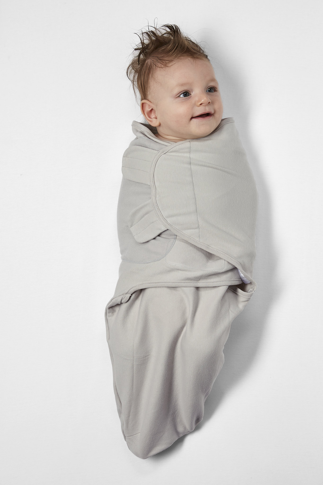 Swaddlemeyco swaddle double layer Uni - grey - 0-3 Months