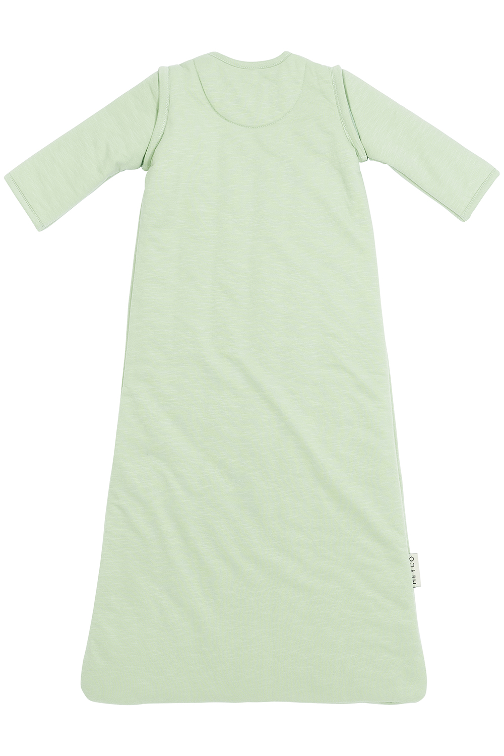 Baby slaapzak met afritsbare mouwen Slub - soft green - 70cm - 2.5 TOG