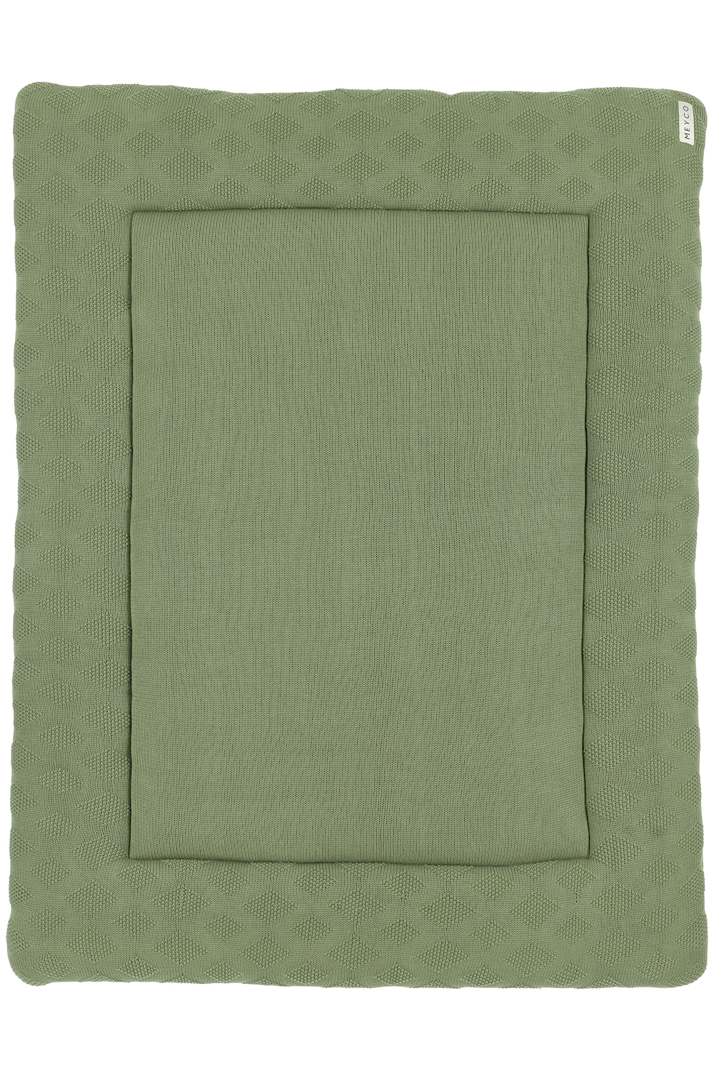 Boxkleed biologisch Diamond - forest green - 77x97cm