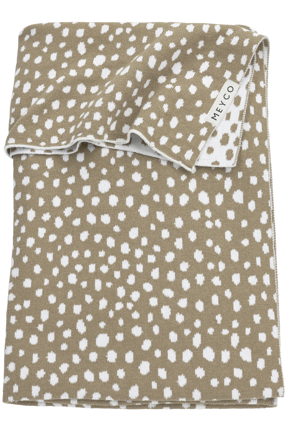 Crib bed blanket Cheetah - taupe - 75x100cm