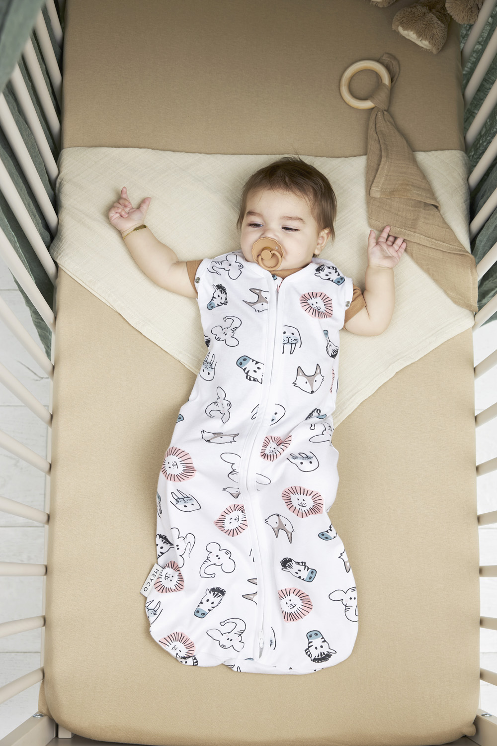 Cocoon Swaddle Bag Animal - multicolour - 70cm - 0.3 TOG