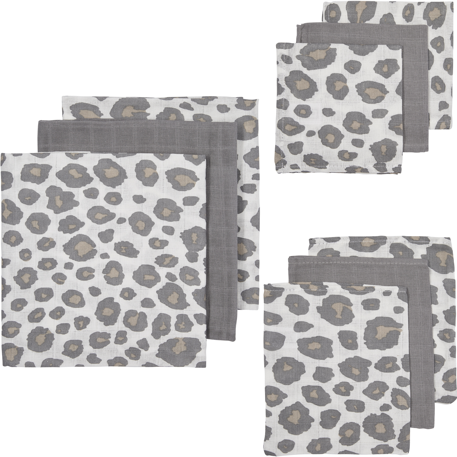 Starter set 9-pack muslin Panther - neutral/grey