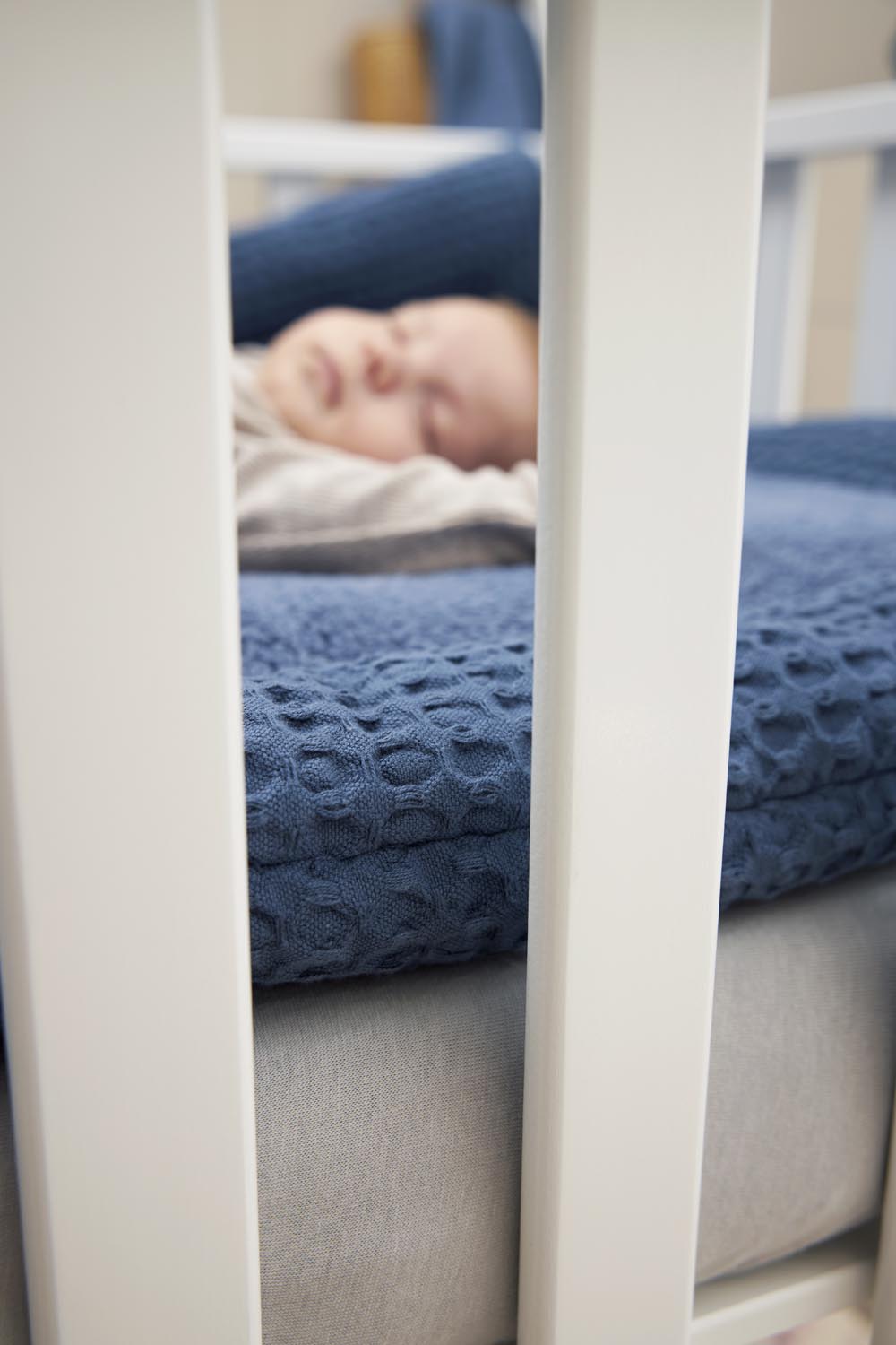 Hoeslaken boxmatras jersey Uni - light grey - 75x95cm