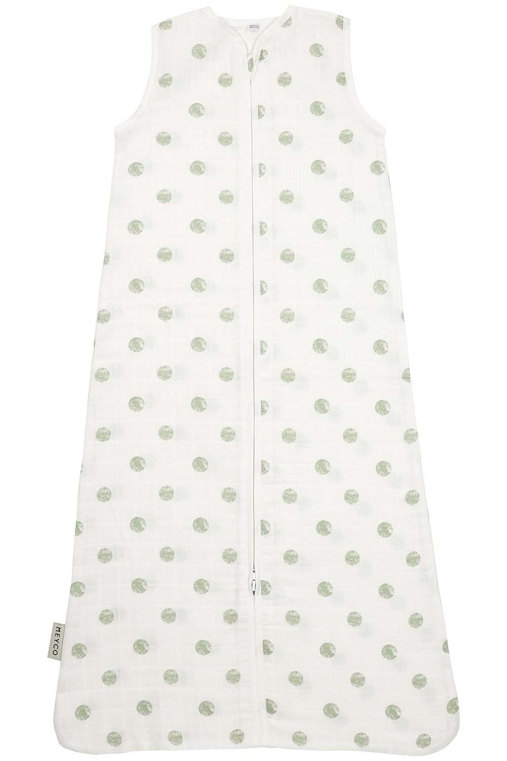 Schlafsack musselin Dots - soft green - 90cm