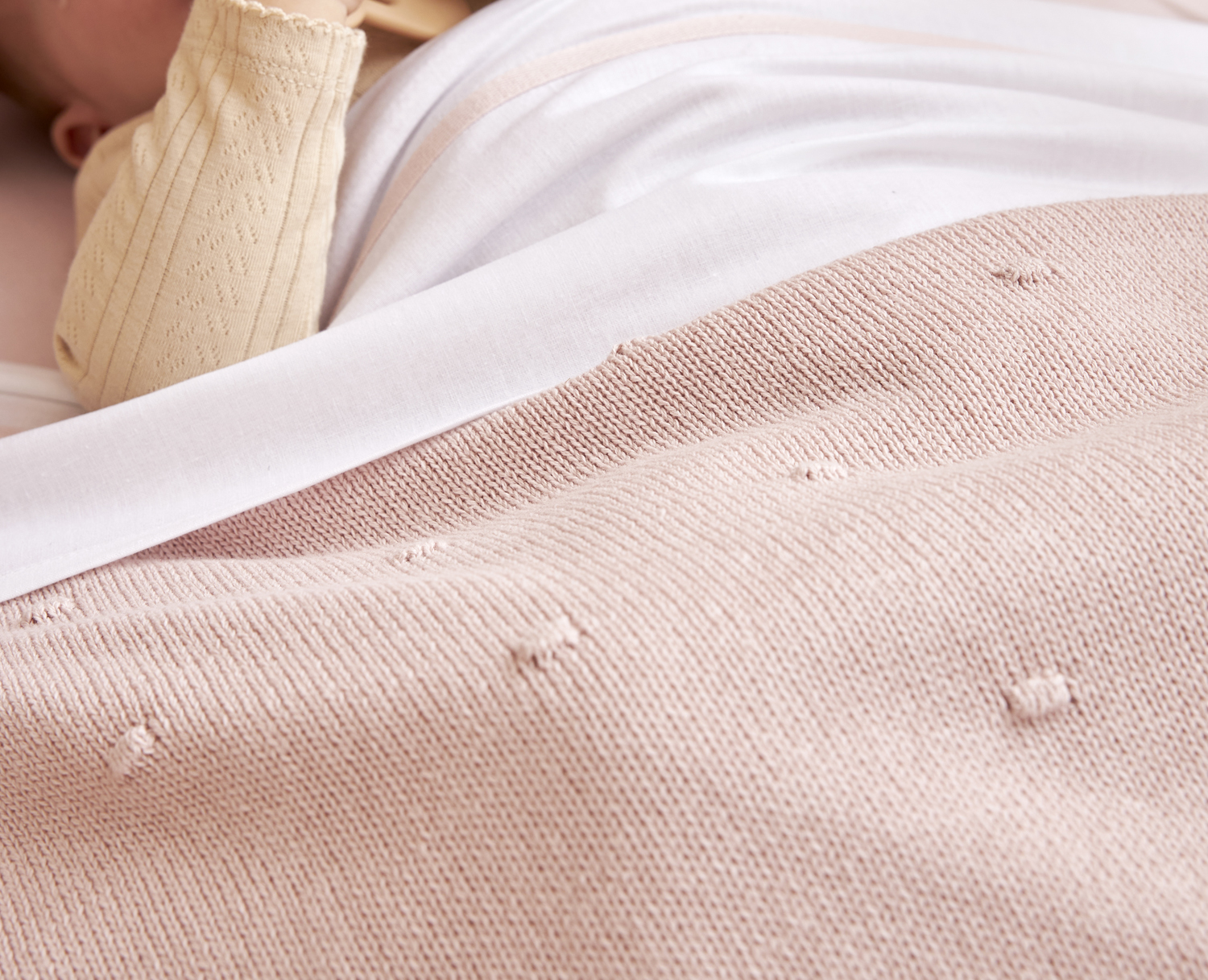 Kinderbettlaken Biese - soft pink - 100x150cm - 0.3 TOG