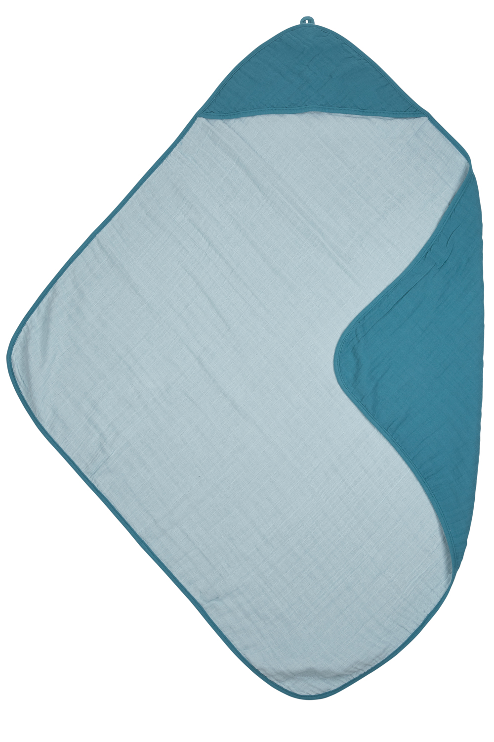 Bathcape muslin Uni - petrol - 80x80cm