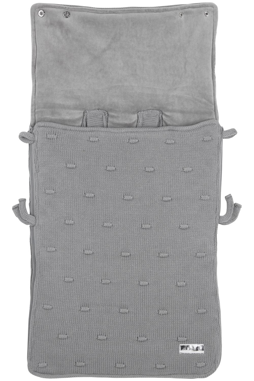 Voetenzak Knots - grey - 40x82cm